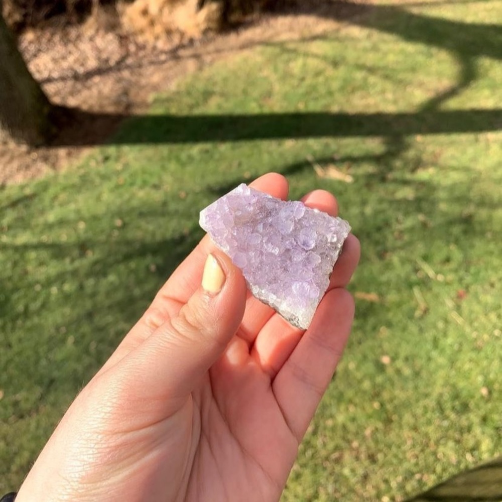 Amethyst crystal cluster